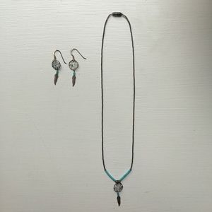 Dreamcatcher Turquoise Jewelry Set